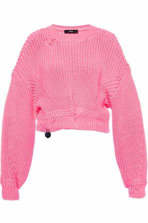 Braided sweater with logo charm, zdjęcie 1 Braided sweater with logo charm od Diesel